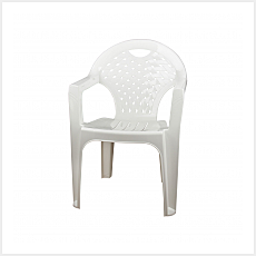 Кресло пластик 2608М белый