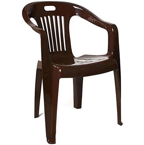 Кресло пластик коричневый