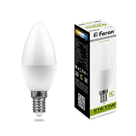 Лампа светодиодная Feron 25944 E14 11Вт 4000K