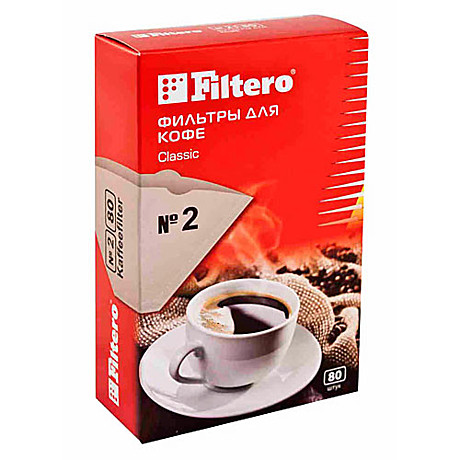 Фильтр для кофе Filtero №2 80 шт.