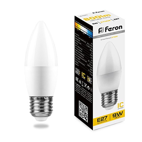 Лампа светодиодная Feron 25936 E27 9Вт 2700K