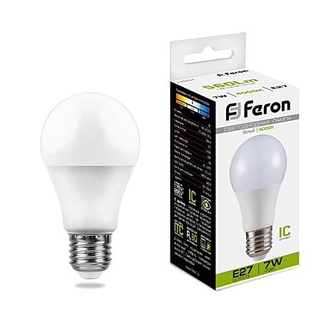 Лампа светодиодная Feron 25445 E27 7Вт 4000K