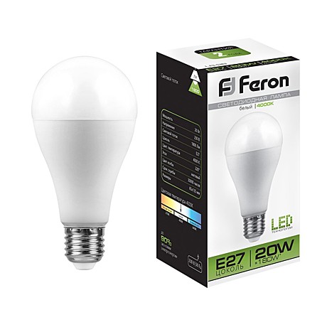 Лампа светодиодная Feron 25788 E27 20Вт 4000K