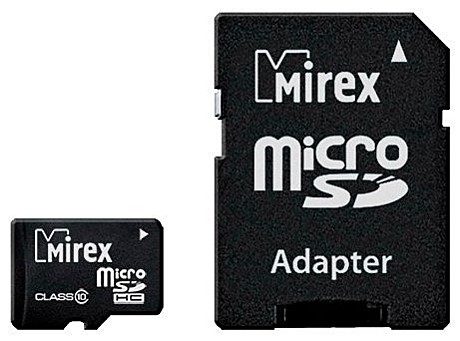 Карта памяти Micro SD 4Gb Mirex адаптер