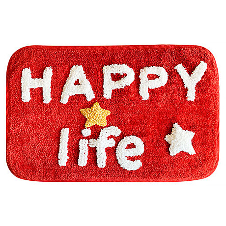 Коврик универсальный Happy Life 40*60 красный