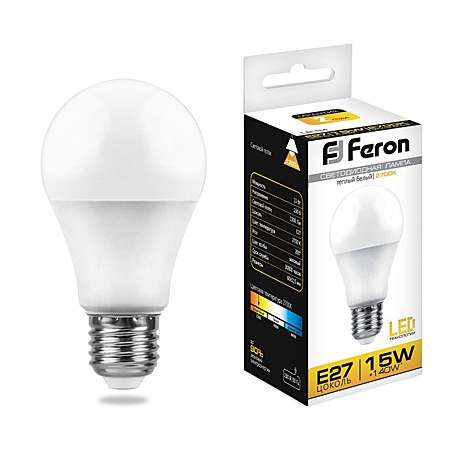 Лампа светодиодная Feron 25628 E27 15Вт 2700K