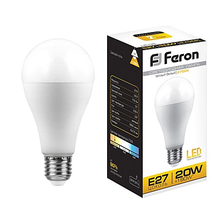 Лампа светодиодная Feron 25628 E27 20Вт 2700K