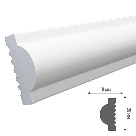 Плинтус потолочный М 20/10 Плинтекс 2 м