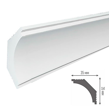Плинтус потолочный N 35/35 Плинтекс 2 м