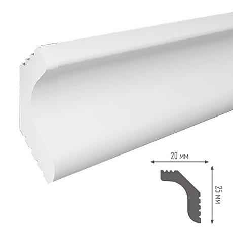 Плинтус потолочный С 20/25 Плинтекс 2 м