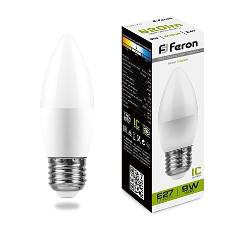 Лампа светодиодная Feron 25937 E27 9Вт 4000K