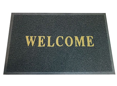 Коврик придверный Welcome  40*60 см серый