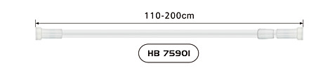 Карниз для ванной Haiba HB75901 белый
