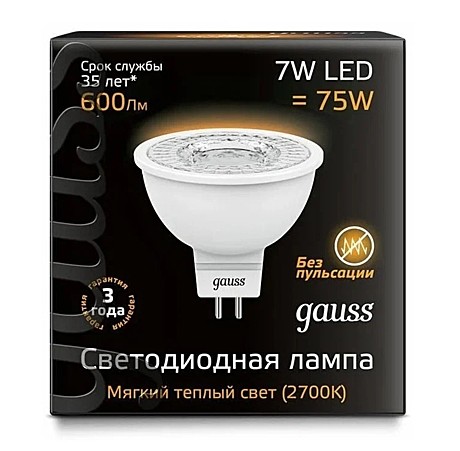 Лампа светодиодная Gauss 101505107 7 Вт 2700К