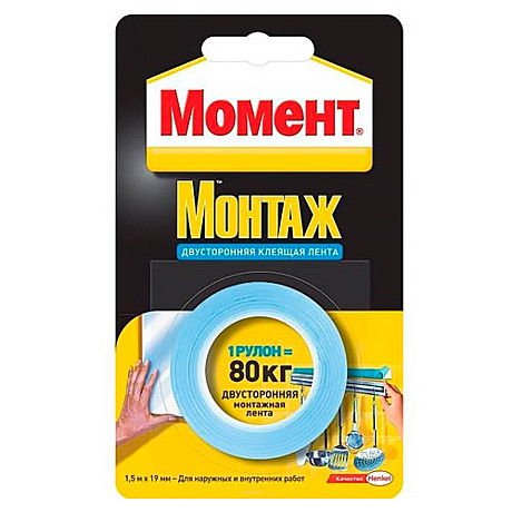 Лента монтажная Момент 1.5 м/80 кг