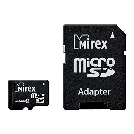 Карта памяти Micro SD 8Gb Mirex адаптер